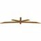 Ekena Millwork Alberta Rough Sawn Timber Gable Bracket, Western Red Cedar, 108"W x 22"H x 2"D x 4"F, 5/12 Pitch GBW108X22X0204ALB00RWR - alternate 3
